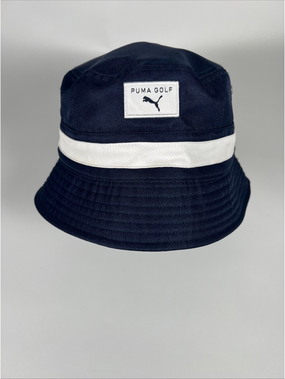 Puma Golf Hat, Navy Blue Reversible To Tropical Print, Size L/XL